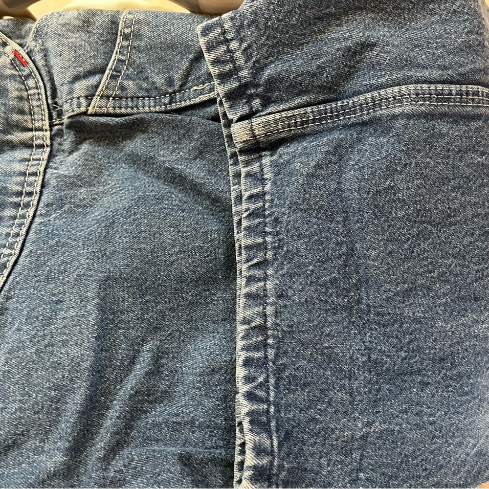 Dickies Blue Denim Bib 36x32 Overalls with Brass Hardware - Picture 5 of 11
